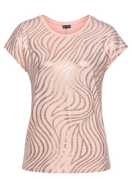 Laura Scott Rundhalsshirt mit Folienprint günstig online kaufen