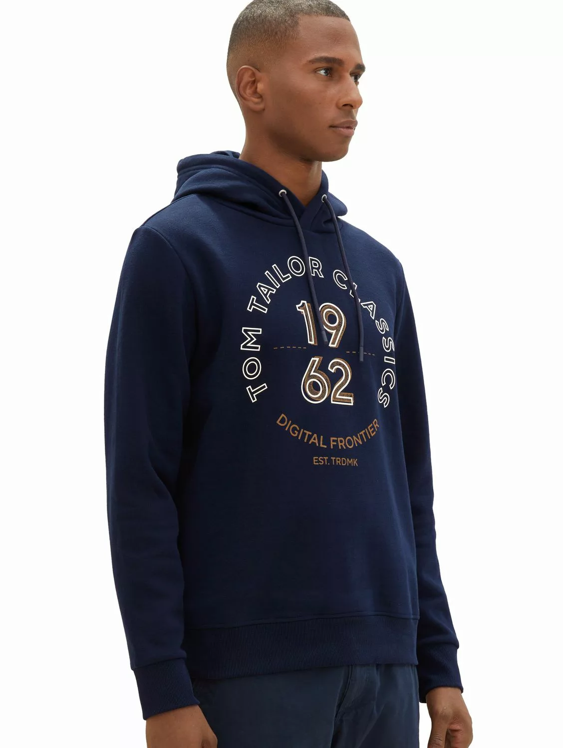 Tom Tailor Herren Kapuzenpullover PRINTED - Regular Fit günstig online kaufen