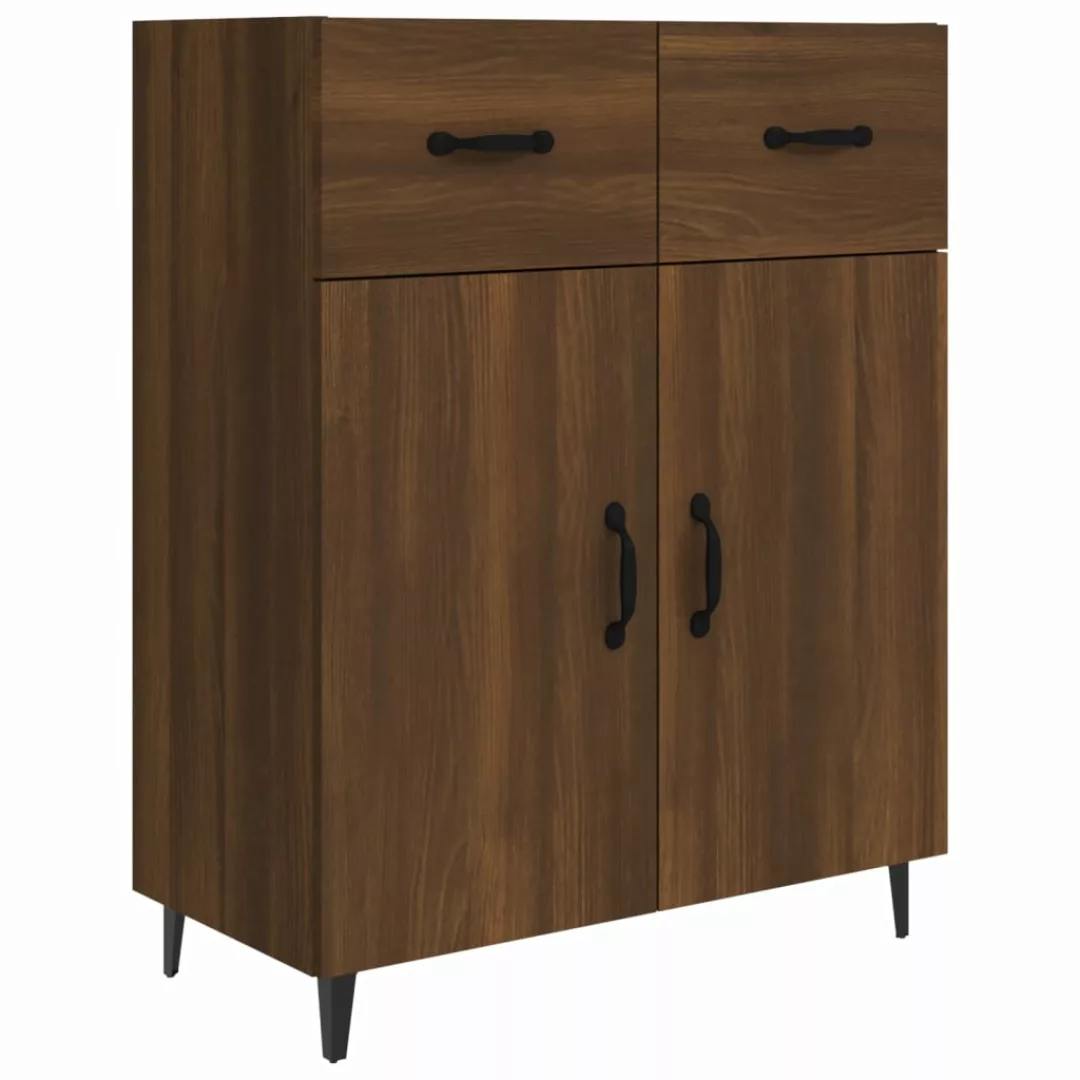 Vidaxl Sideboard Braun Eichen-optik 69,5x34x90 Cm Holzwerkstoff günstig online kaufen