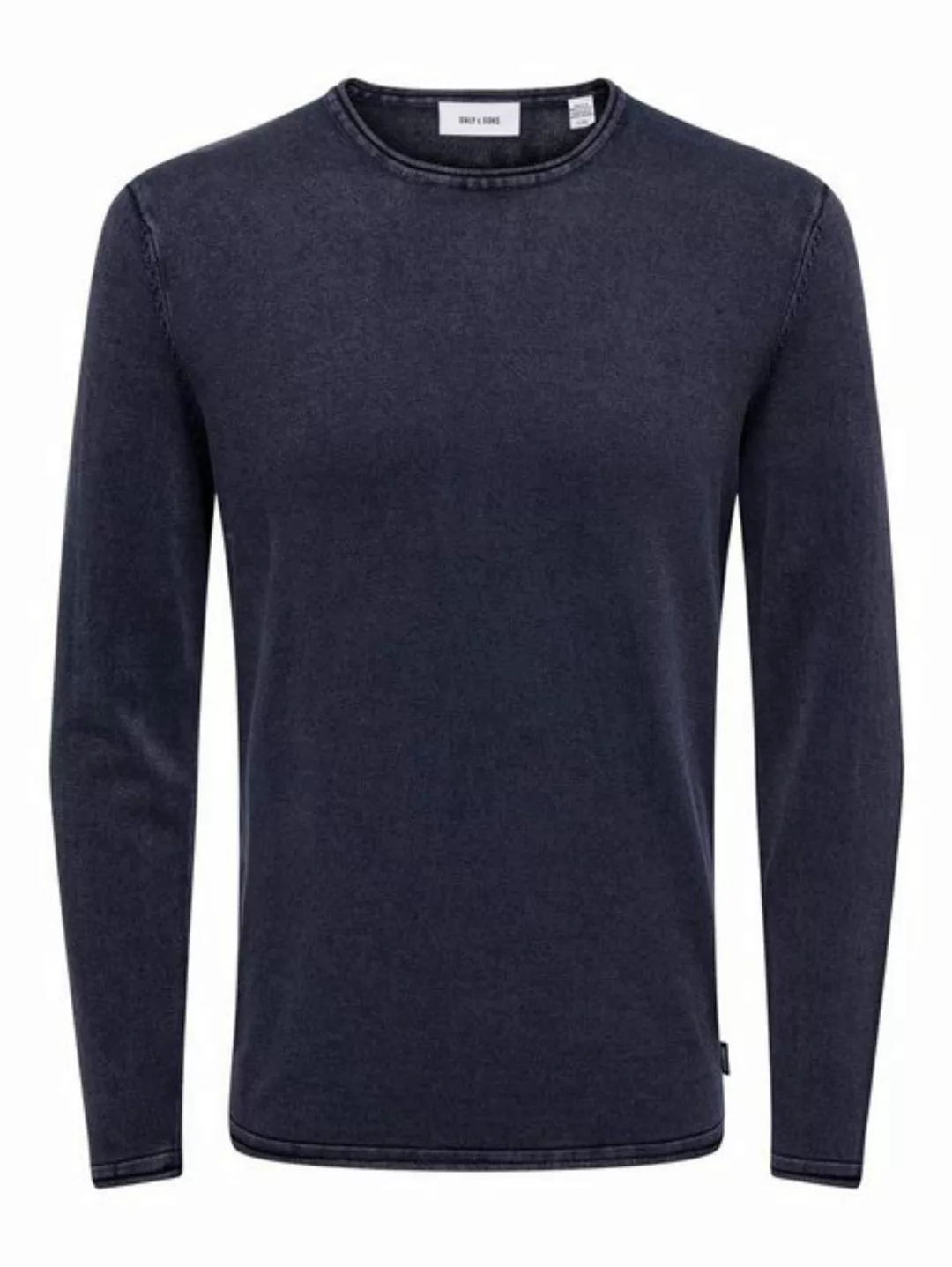 ONLY & SONS Strickpullover Lässiger Feinstrick Pullover Washed Design Rundh günstig online kaufen