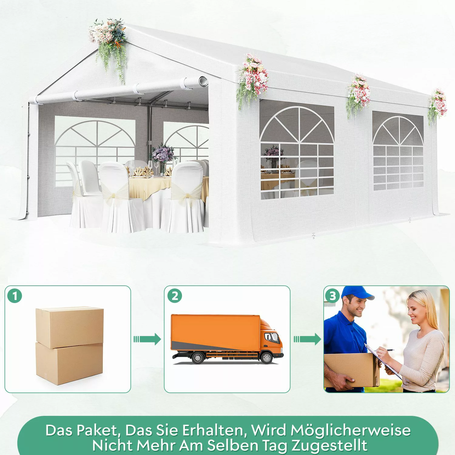 HOMALL Pavillon Partyzelt Faltpavillon Gazebo 3*4/3*6/4*6CM günstig online kaufen