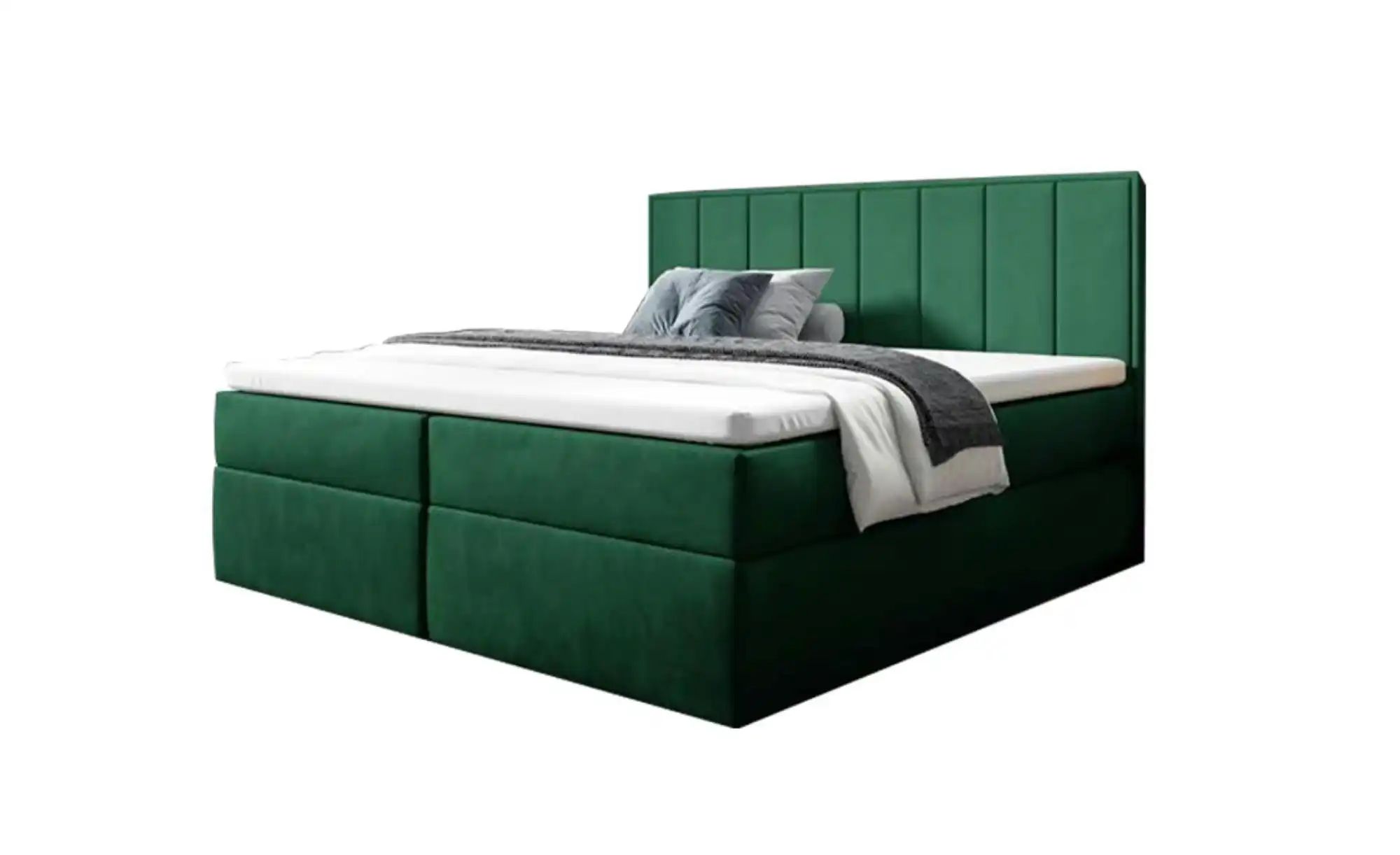 Boxbett mit Bettkasten Havana ¦ grün ¦ Maße (cm): B: 140 H: 110 Betten > Po günstig online kaufen