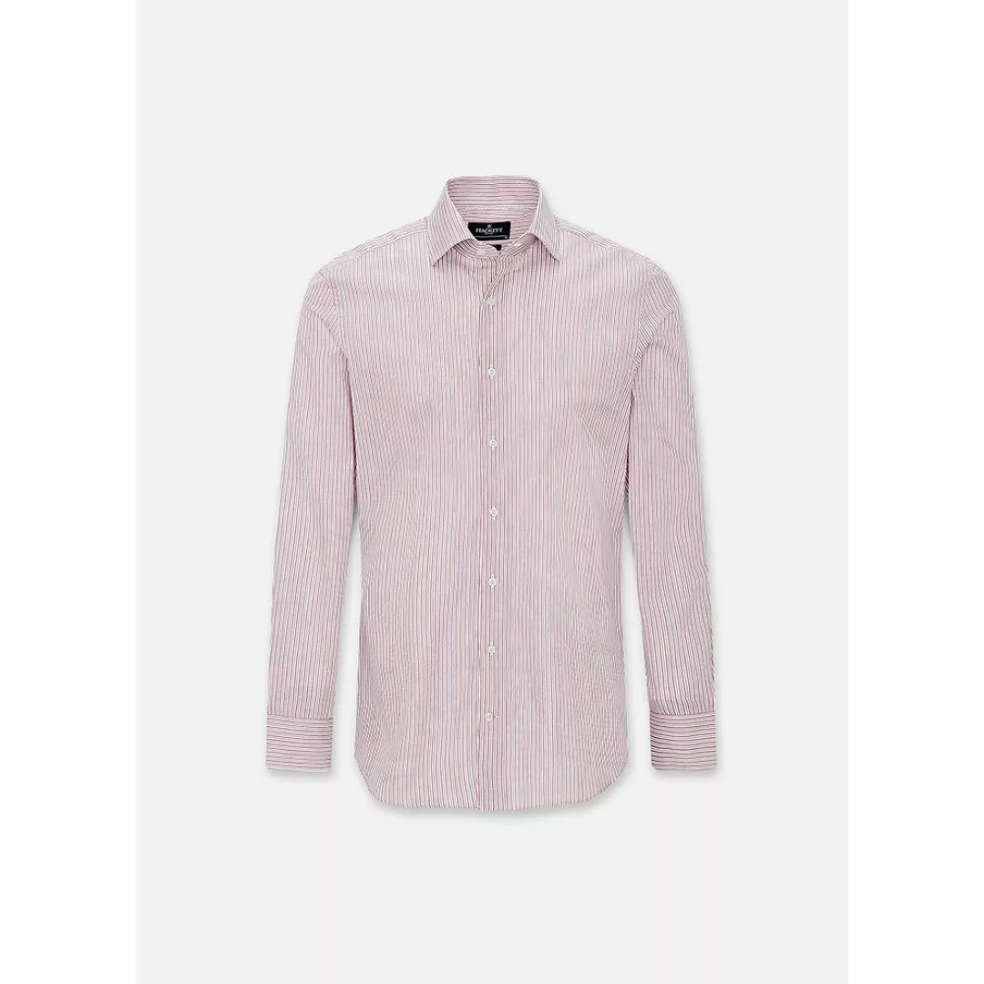 Hackett Twill Two Color Gestreiftes Langarmhemd Mit Einfacher Manschette 2X günstig online kaufen