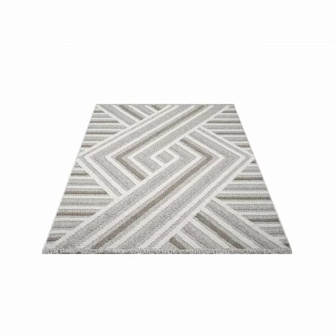 Carpet City Teppich »LINDO 7590«, rechteckig, 11 mm Höhe, Kurzflor, Hochtie günstig online kaufen