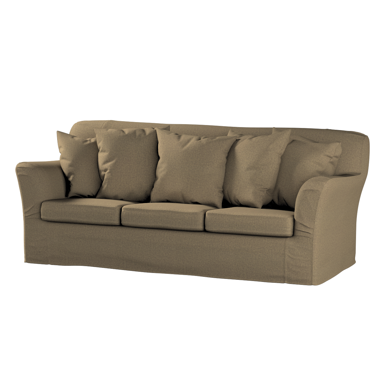 Bezug für Tomelilla 3-Sitzer Sofa nicht ausklappbar, grau-braun, Sofahusse, günstig online kaufen