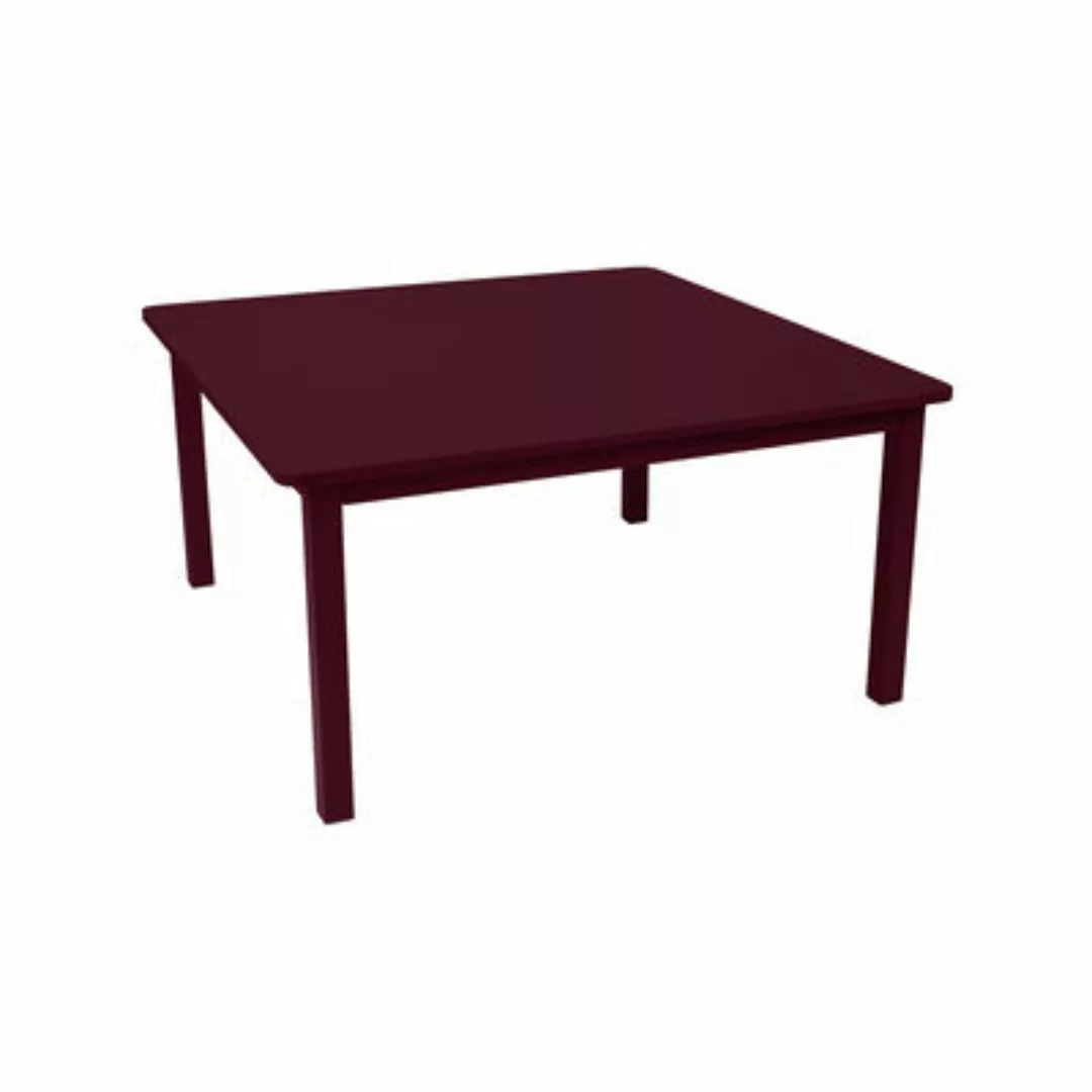 quadratischer Tisch Craft metall rot / 143 x 143 cm - Metall - Fermob - günstig online kaufen
