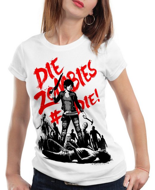 style3 T-Shirt Zombie the walking dead horror daryl dixon halloween shotgun günstig online kaufen