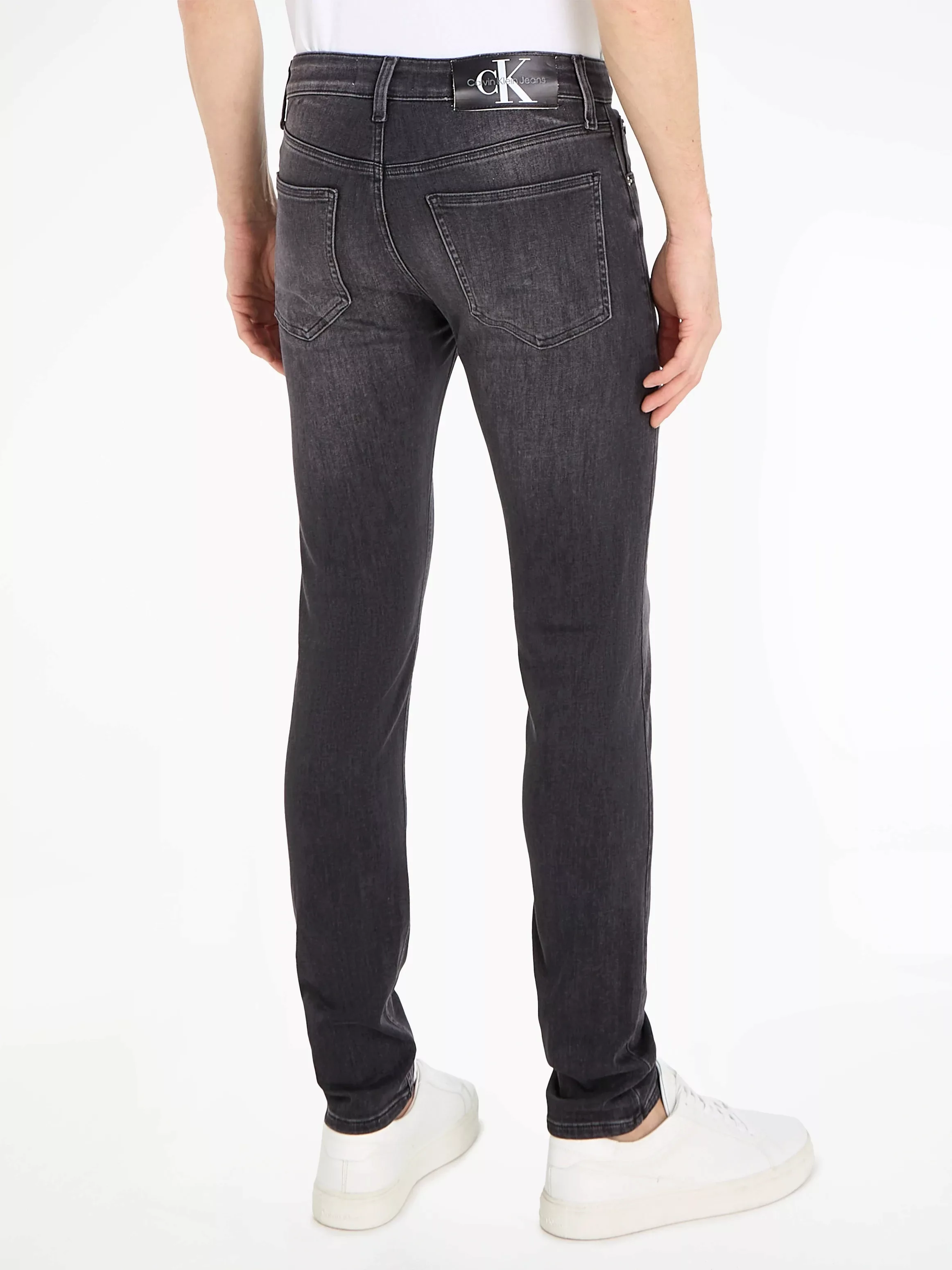 Calvin Klein Jeans Skinny-fit-Jeans "SKINNY", mit Leder-Badge günstig online kaufen