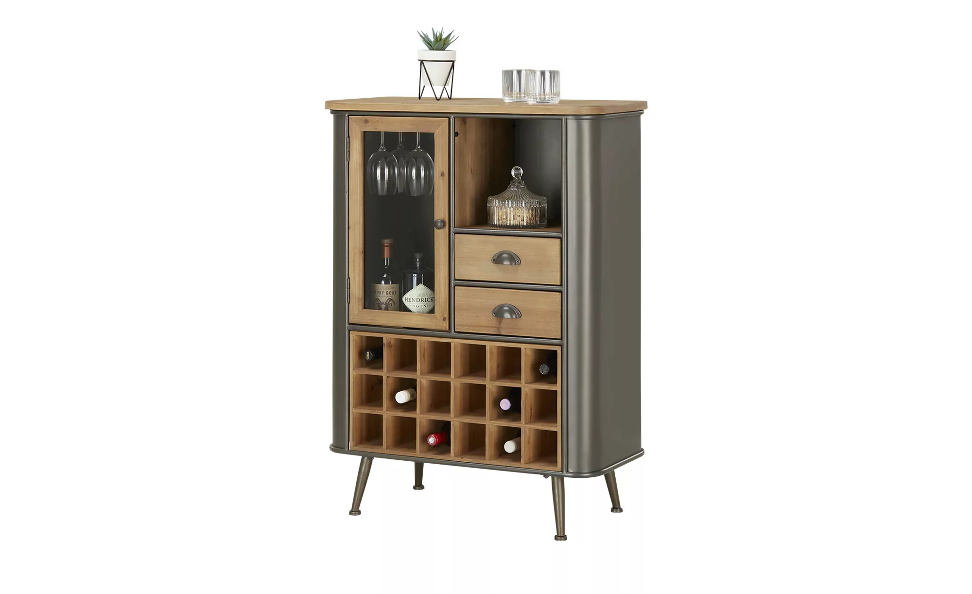 Highboard  Imola ¦ holzfarben ¦ Maße (cm): B: 80 H: 108 T: 40.0 Kommoden & günstig online kaufen