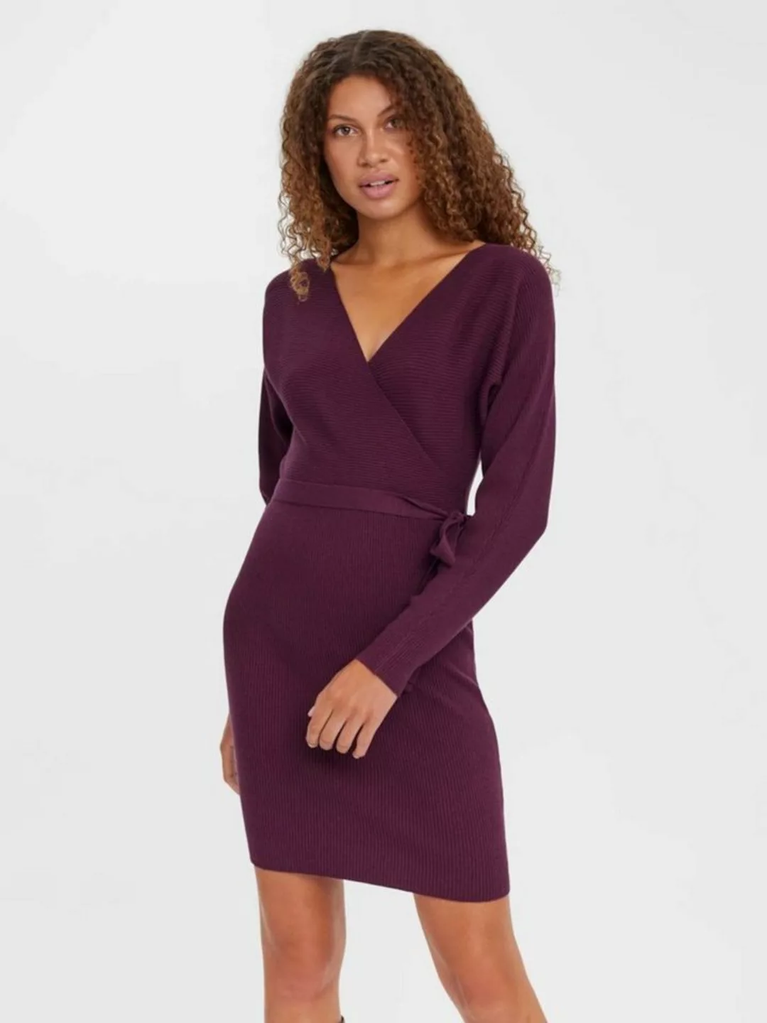 Vero Moda Strickkleid (1-tlg) Wickel-Design günstig online kaufen