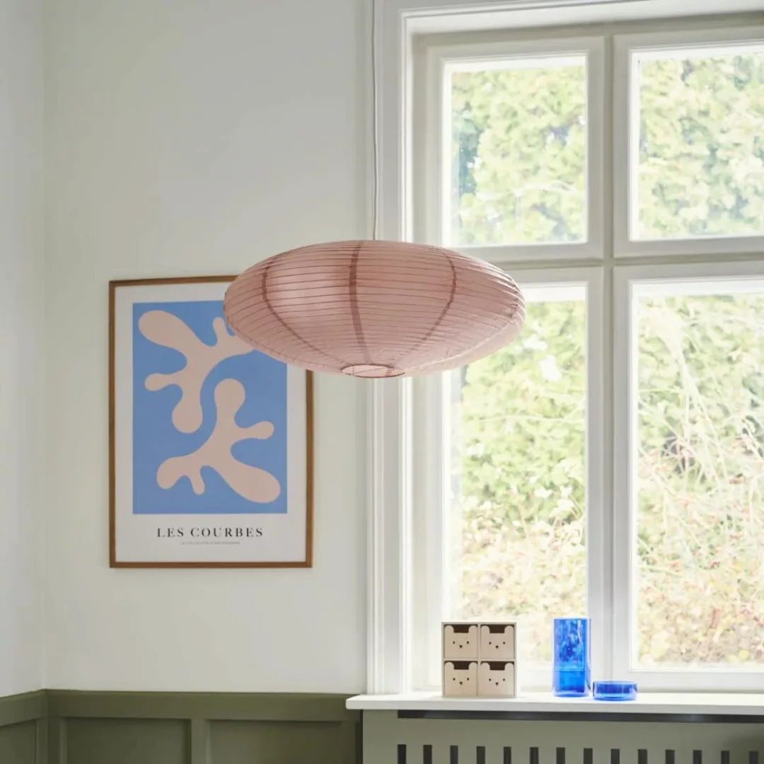Lampenschirm Villo 60 aus Papier Ø 60 cm, rosé günstig online kaufen