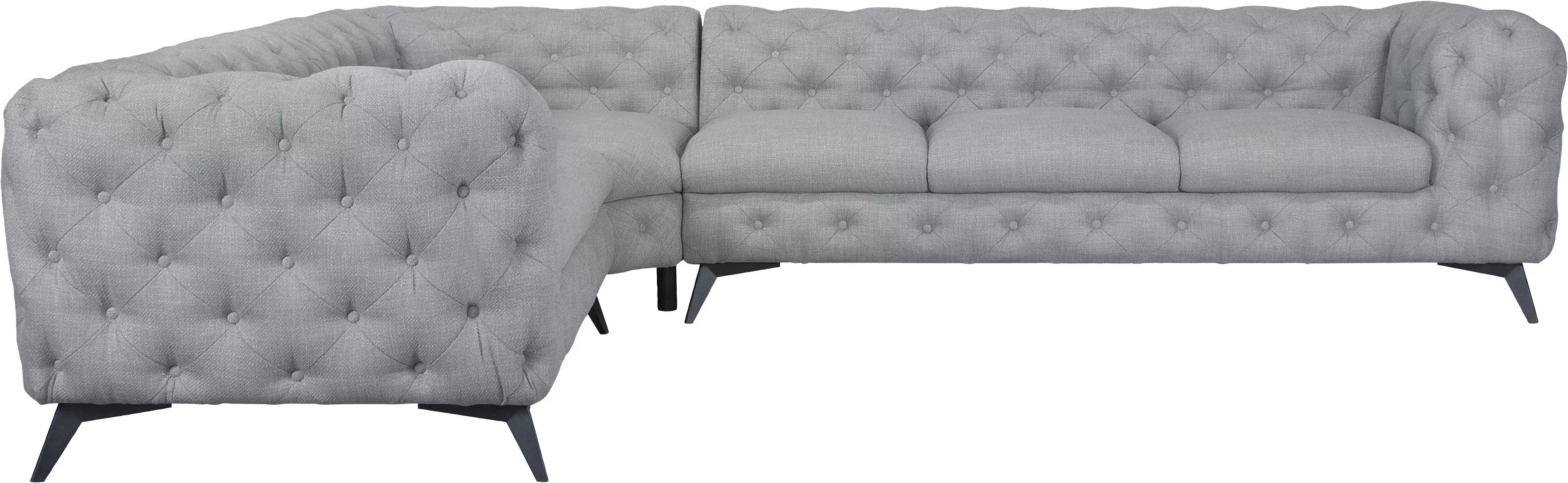 Leonique Chesterfield-Sofa "Glynis L-Form", aufwändige Knopfheftung, modern günstig online kaufen