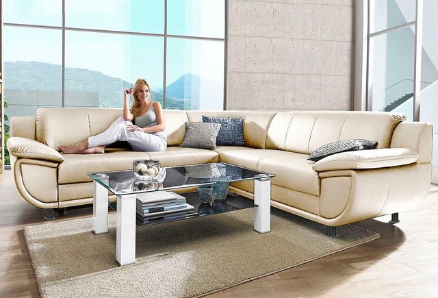 TRENDMANUFAKTUR Ecksofa »Rondo wahlweise mit Schlaffunktion, 267x247 cm (Bx günstig online kaufen