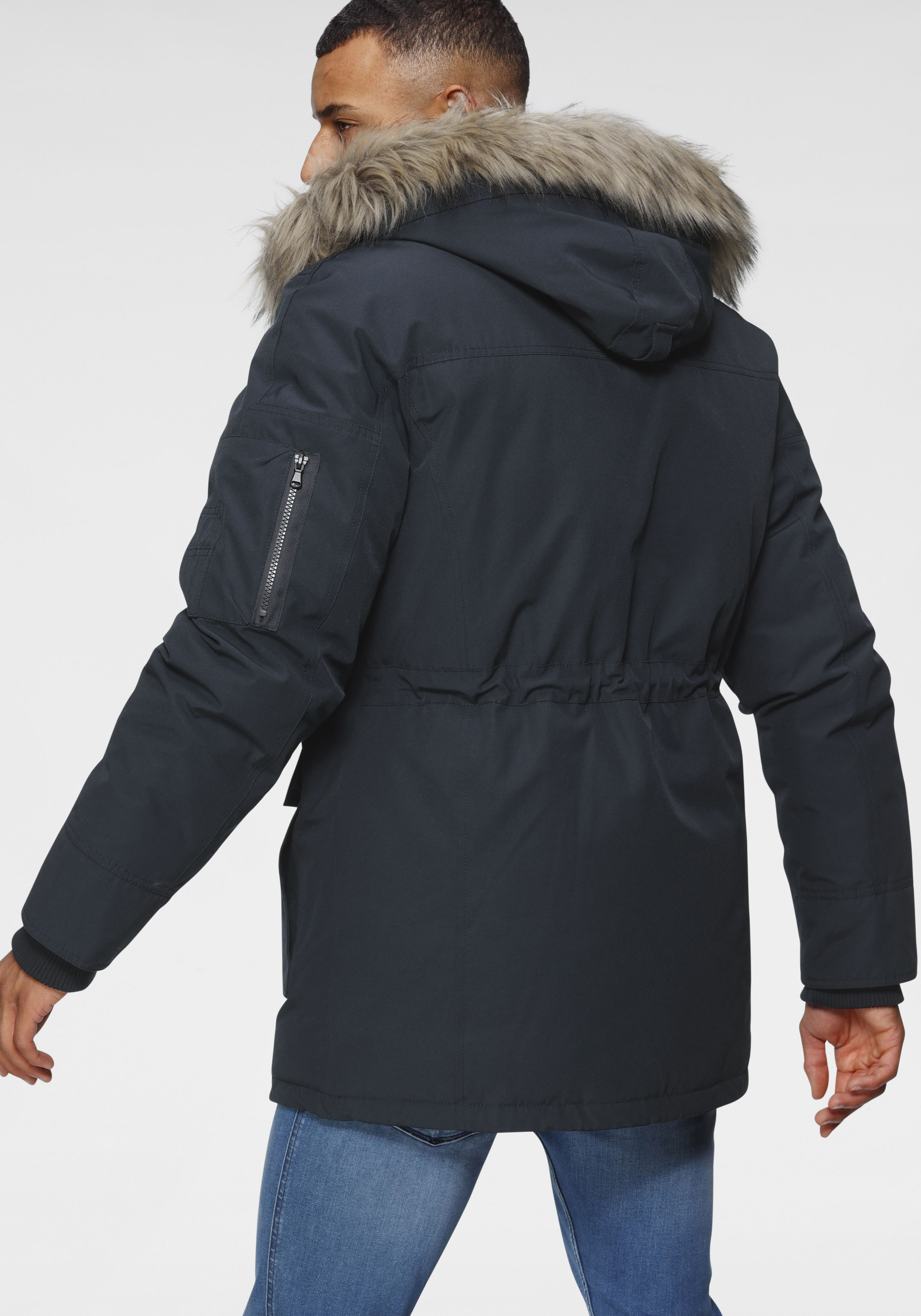 Bruno Banani Parka, mit Kapuze, strapazierfähiges Material, abnehmbare Kapu günstig online kaufen