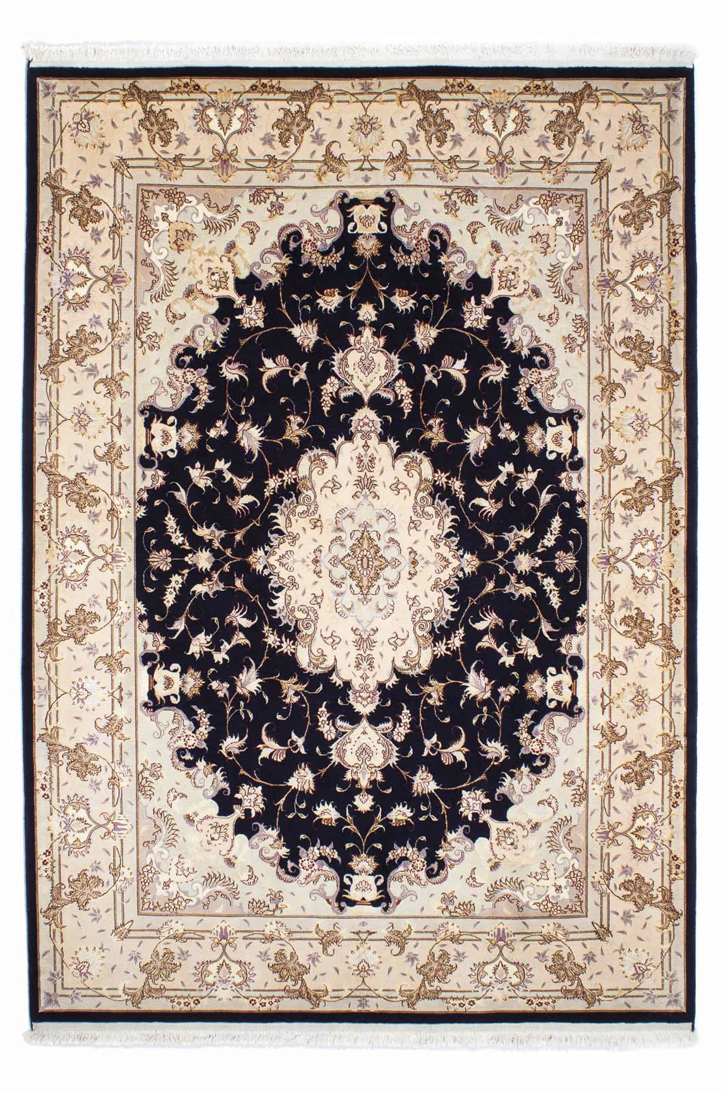 morgenland Orientteppich »Perser - Täbriz - Royal - 240 x 167 cm - dunkelbl günstig online kaufen
