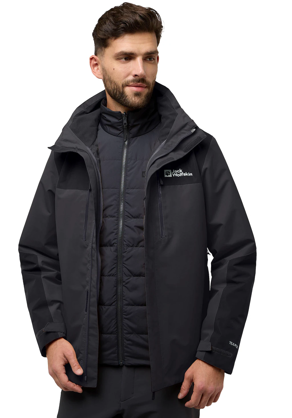 Jack Wolfskin 3-in-1-Funktionsjacke "Funktionsjacke JASPER 3IN1", mit Kapuz günstig online kaufen