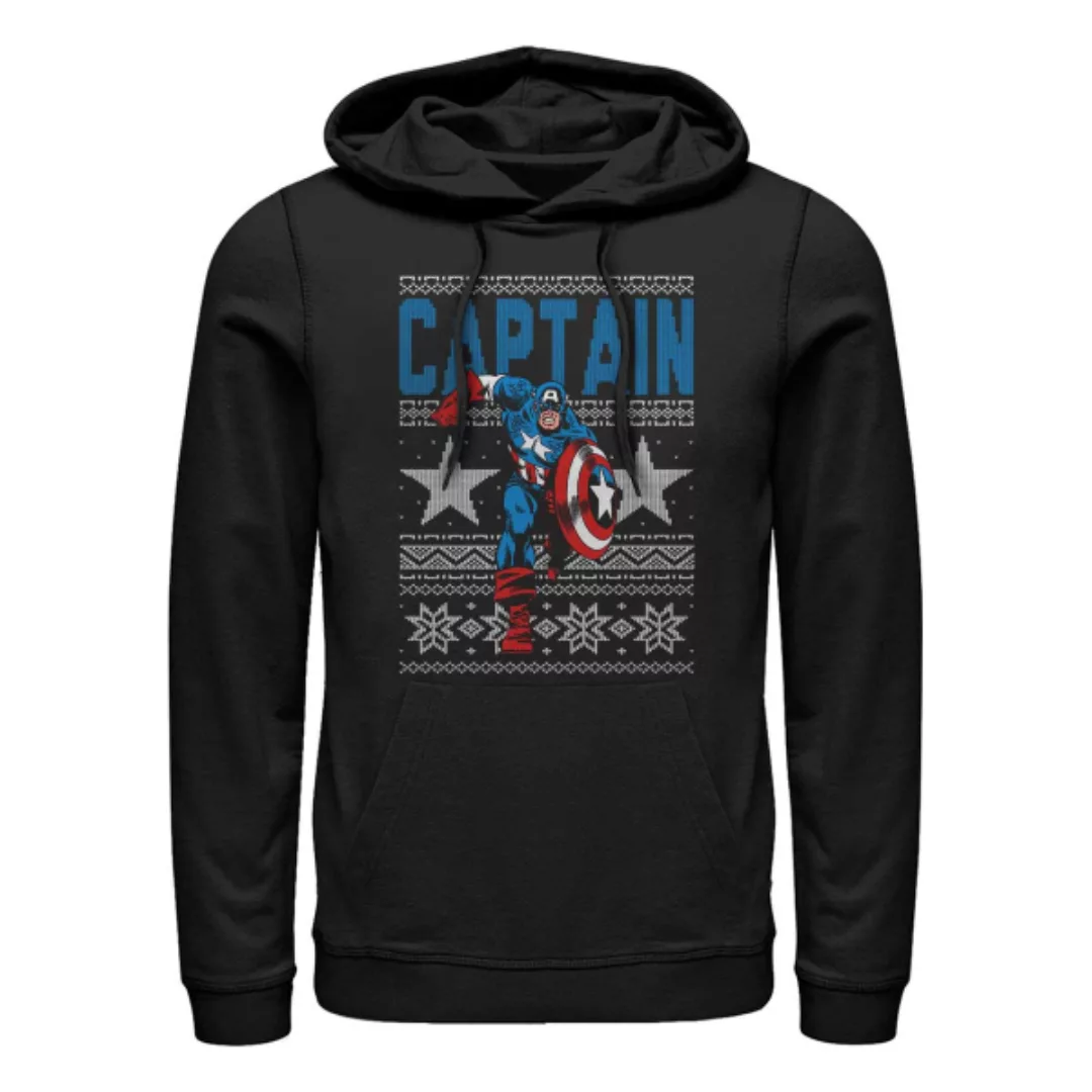 Marvel - Avengers - Captain America Ugly Captain - Weihnachten - Unisex Hoo günstig online kaufen