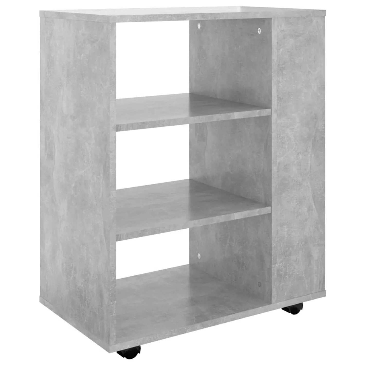 vidaXL Rollschrank Betongrau 60x35x75 cm Holzwerkstoff günstig online kaufen