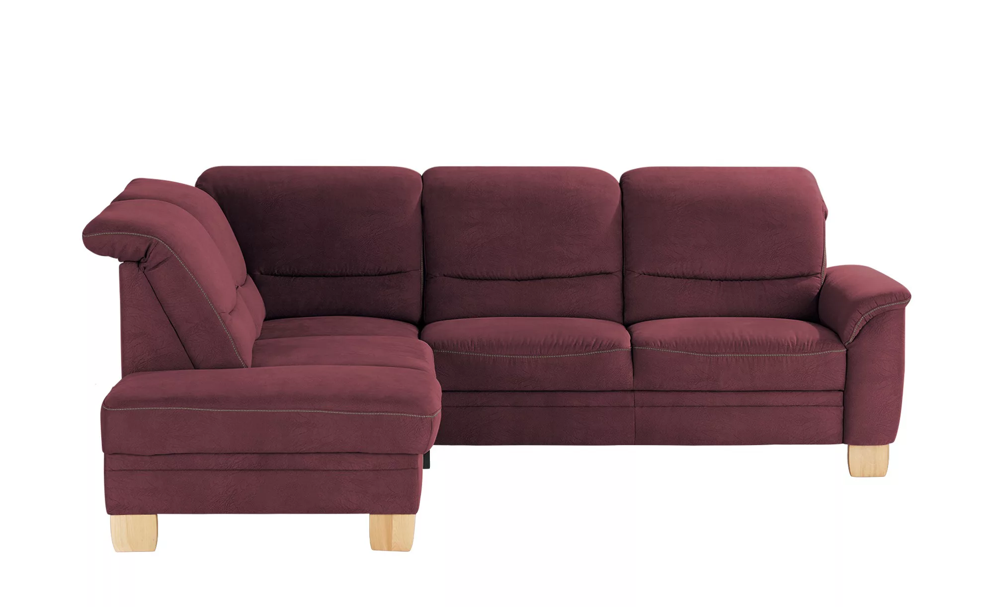 meinSofa Ecksofa  Liva ¦ rot ¦ Maße (cm): B: 254 H: 106 T: 224.0 Polstermöb günstig online kaufen