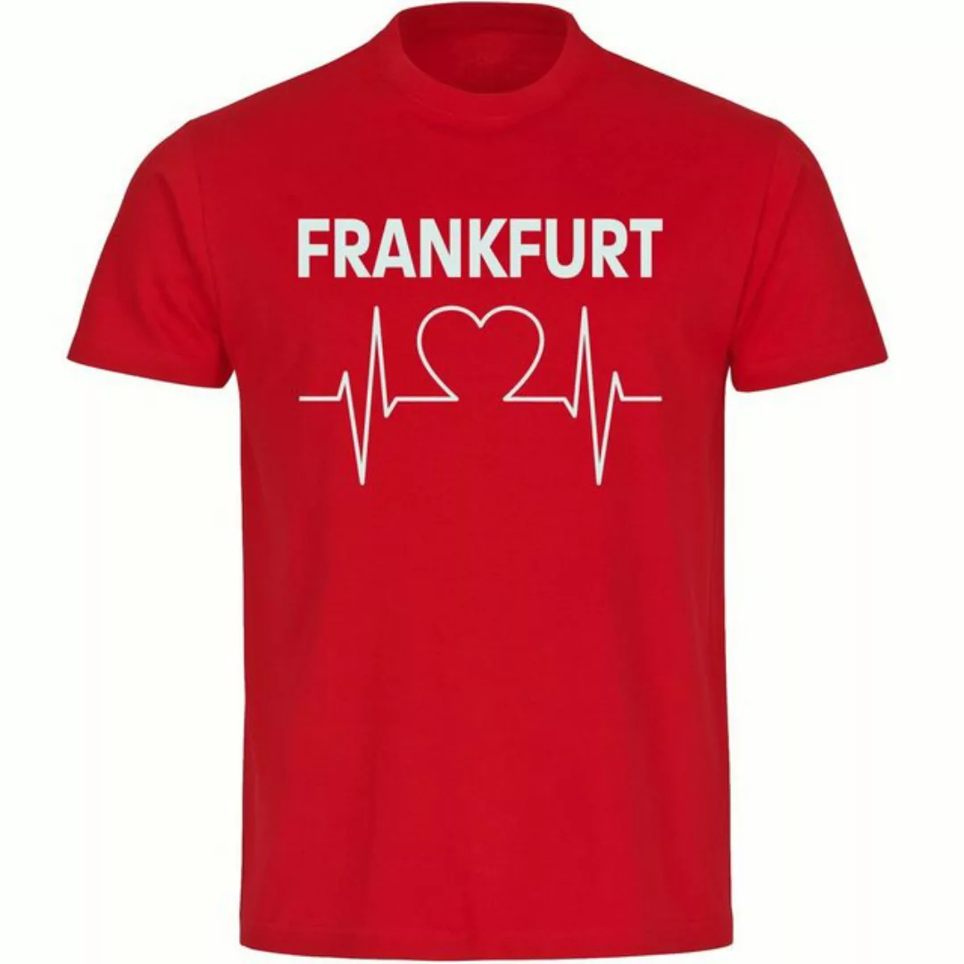 multifanshop T-Shirt Herren Frankfurt - Herzschlag - Männer günstig online kaufen