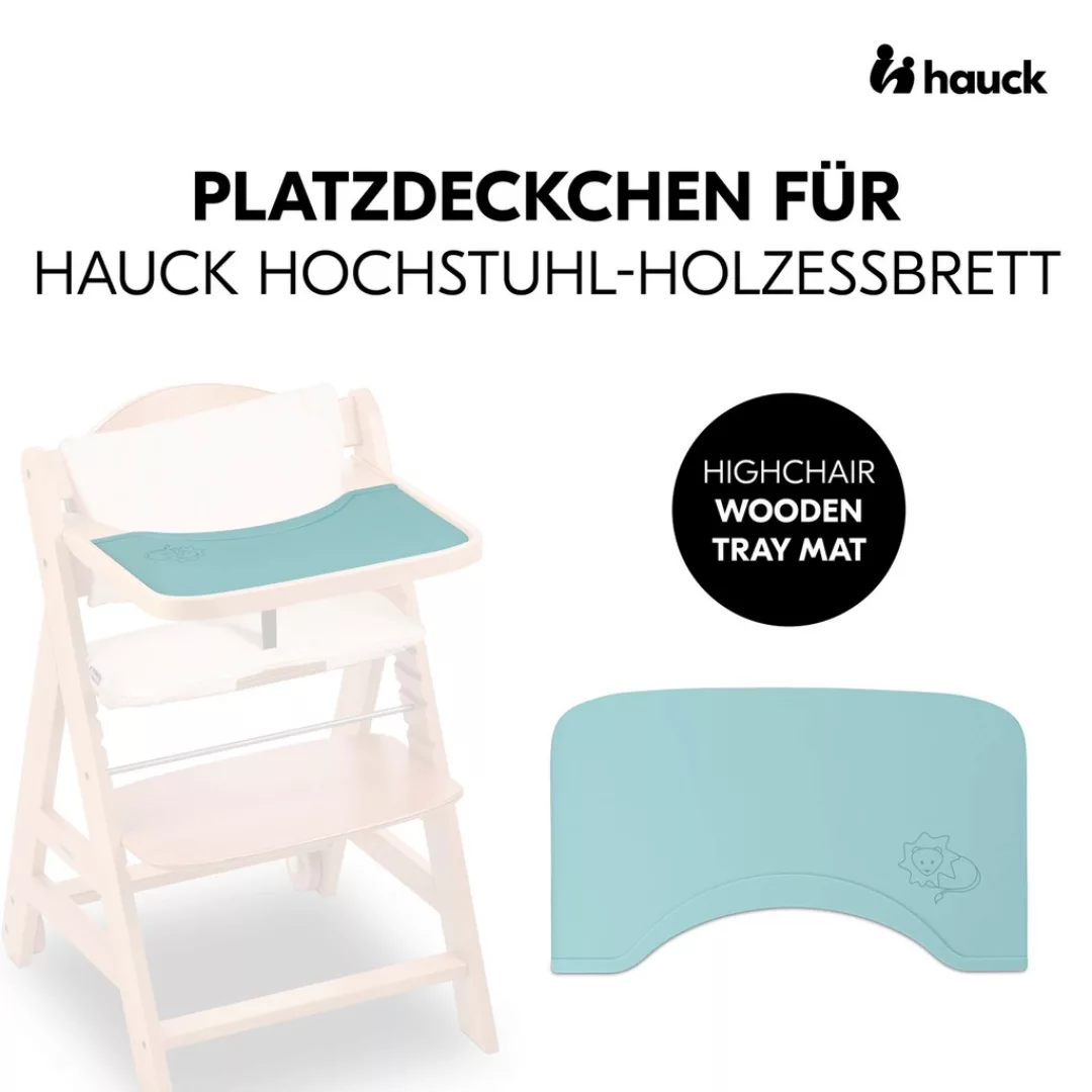 Hauck Platzset »Highchair Wooden Tray Mat, Lion Mint«, für Hochstuhl-Essbre günstig online kaufen