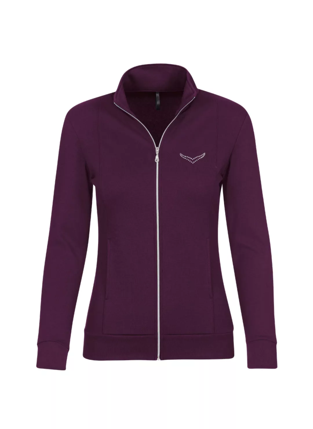 Trigema Sweatjacke TRIGEMA Jacke veredelt mit Kristallsteinen (1-tlg) günstig online kaufen