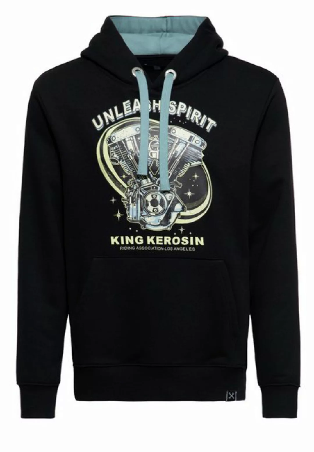 KingKerosin Kapuzenpullover Unleash Spirit (1-tlg) mit weich angerauter Inn günstig online kaufen