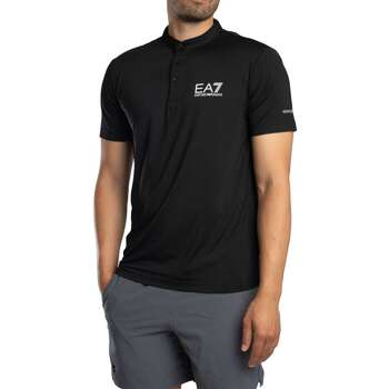 Emporio Armani EA7  T-Shirt Ventus 7 Logo-T-Shirt mit Knöpfen günstig online kaufen