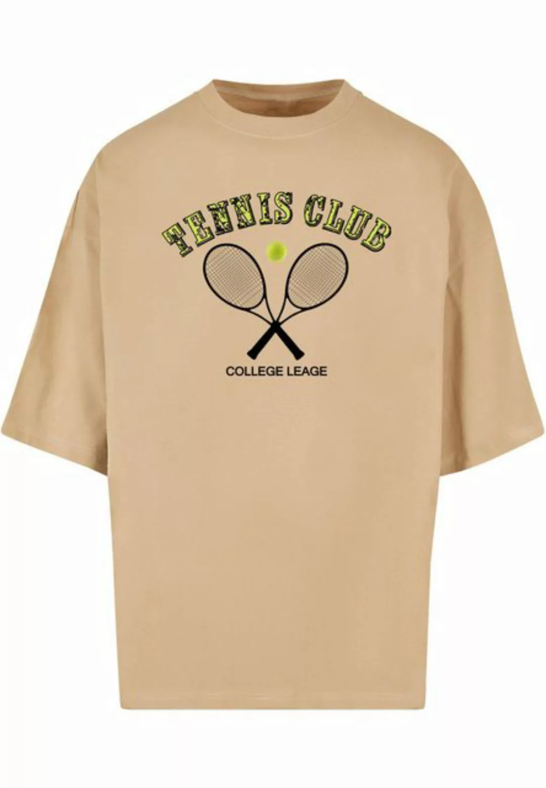 Merchcode T-Shirt Merchcode Herren Tennis Club Huge Tee (1-tlg) günstig online kaufen