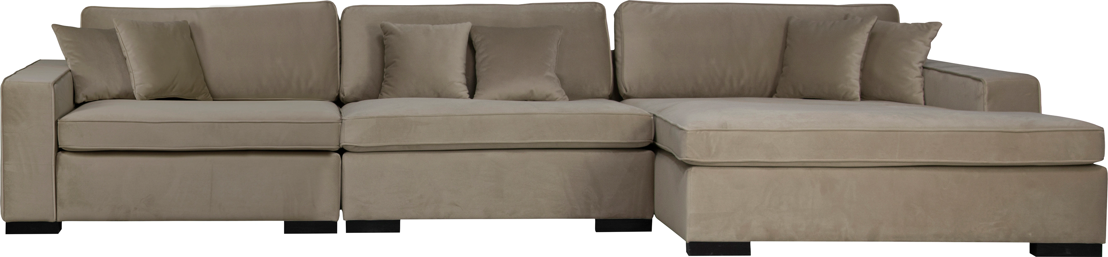 Home affaire Sofa-Eckelement "Skara XXL L-Form", Lounge-Sofa XXL mit Federk günstig online kaufen