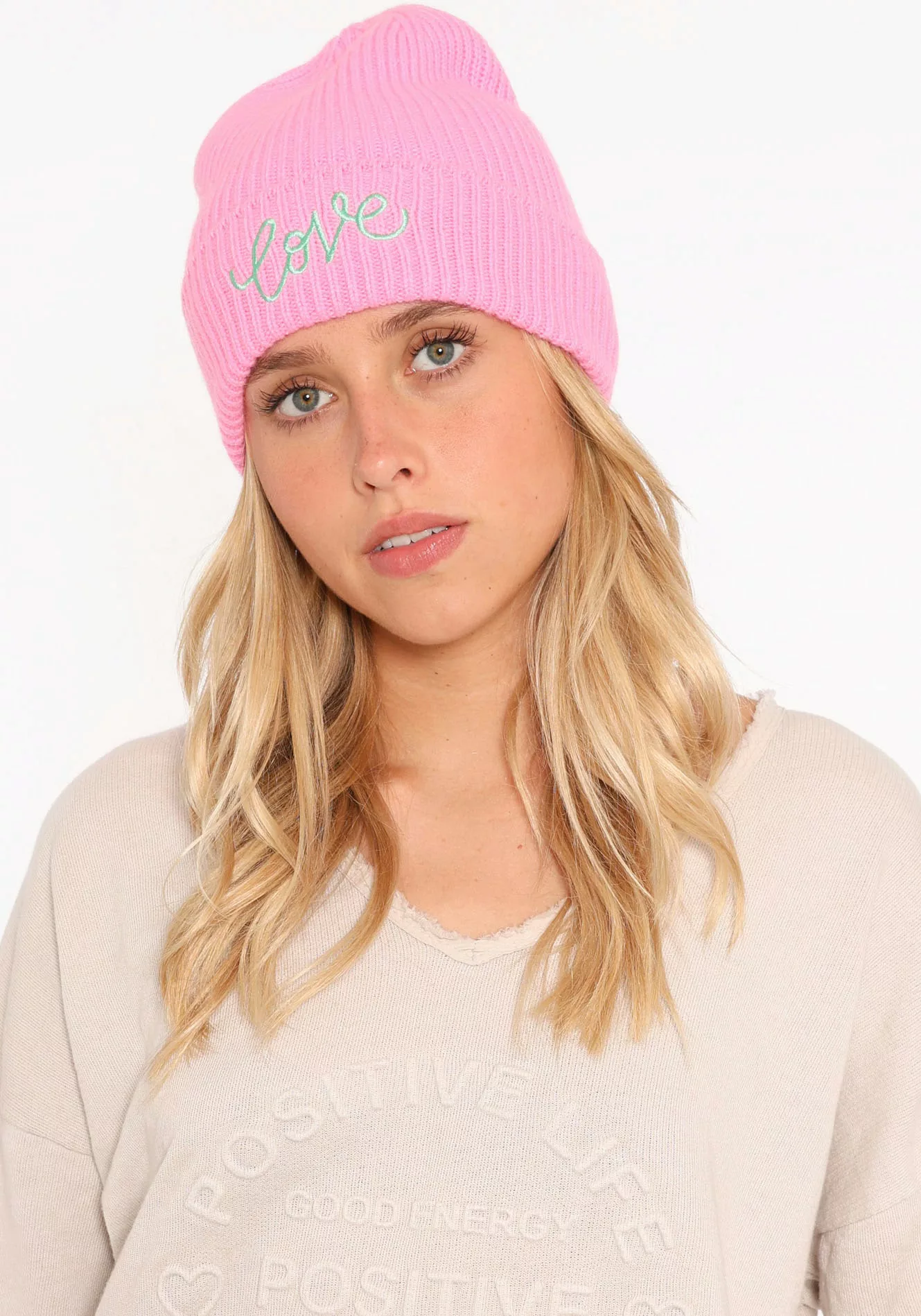 Zwillingsherz Beanie "Beanie mit Love Stickerei", (Packung), mit dekorative günstig online kaufen