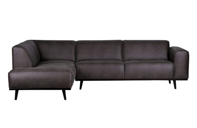 BePureHome Ecksofa Ecksofa Recycle Leder Statement Dunkelgrau Links 274 x 2 günstig online kaufen