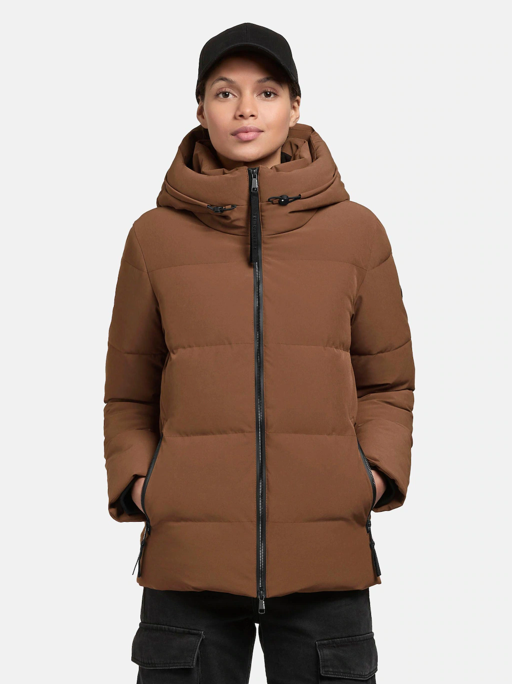 khujo Steppjacke "Fanc2-YM", mit Kapuze, Kurze gesteppte Damen Winterjacke günstig online kaufen