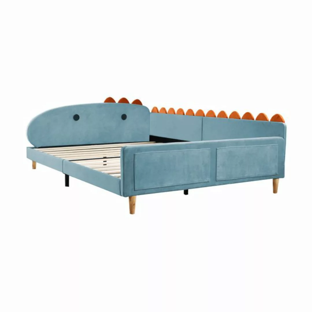 Rutaqian Kinderbett Polsterbett Schlafsofa Doppelbett, Jugendbett, Dinosaur günstig online kaufen