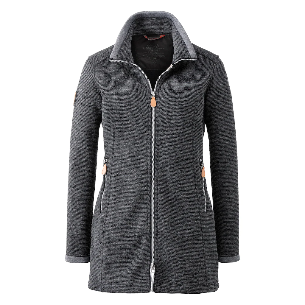 DEPROC Active Strickmantel "AMYWOOD LONG", außergewöhnlicher Feinstrickmant günstig online kaufen