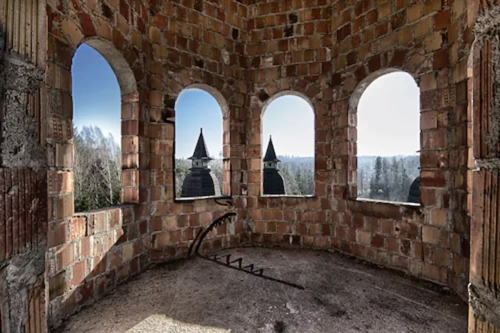 Papermoon Fototapete »Verlassenes Schloss« günstig online kaufen
