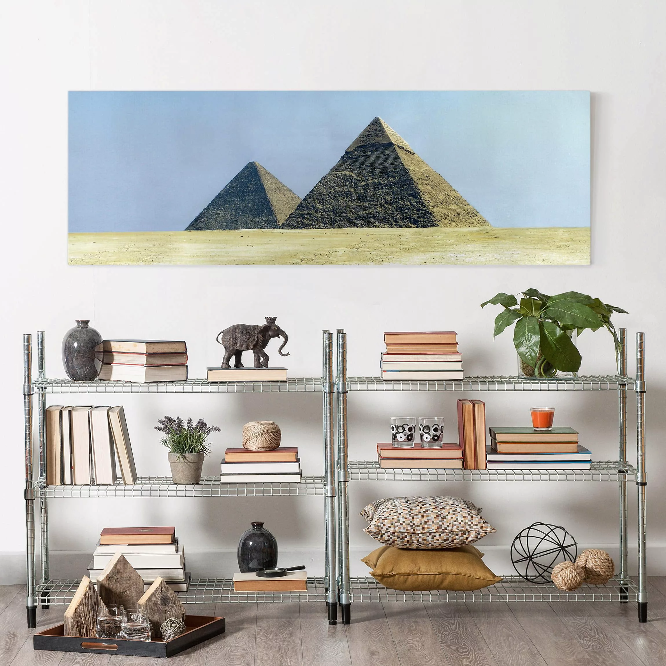 Leinwandbild Wüste - Panorama Pyramids Of Gizeh günstig online kaufen