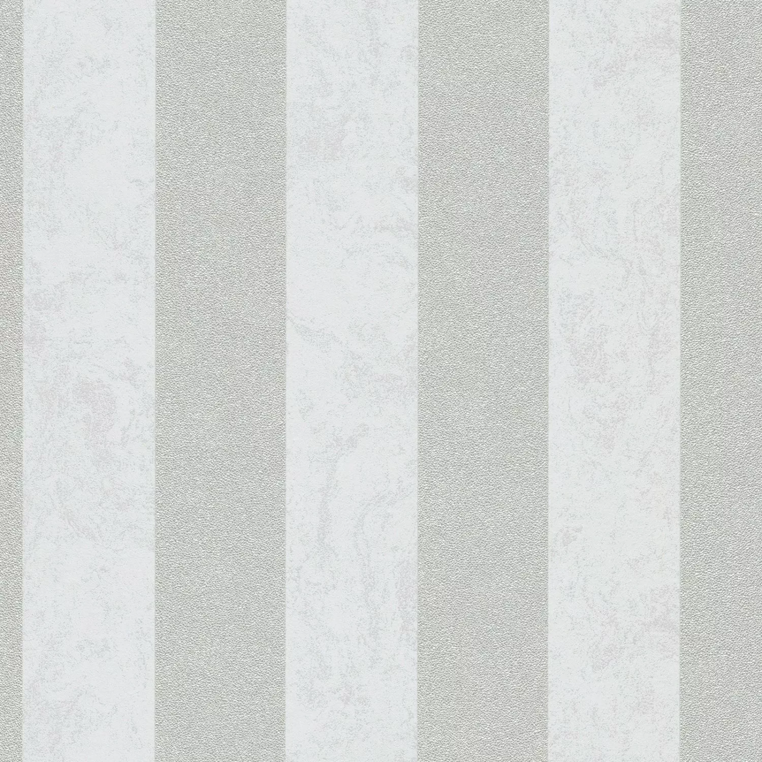 Bricoflor Edle Streifen Tapete Weiß Silber Blockstreifen Tapete Elegant Ide günstig online kaufen
