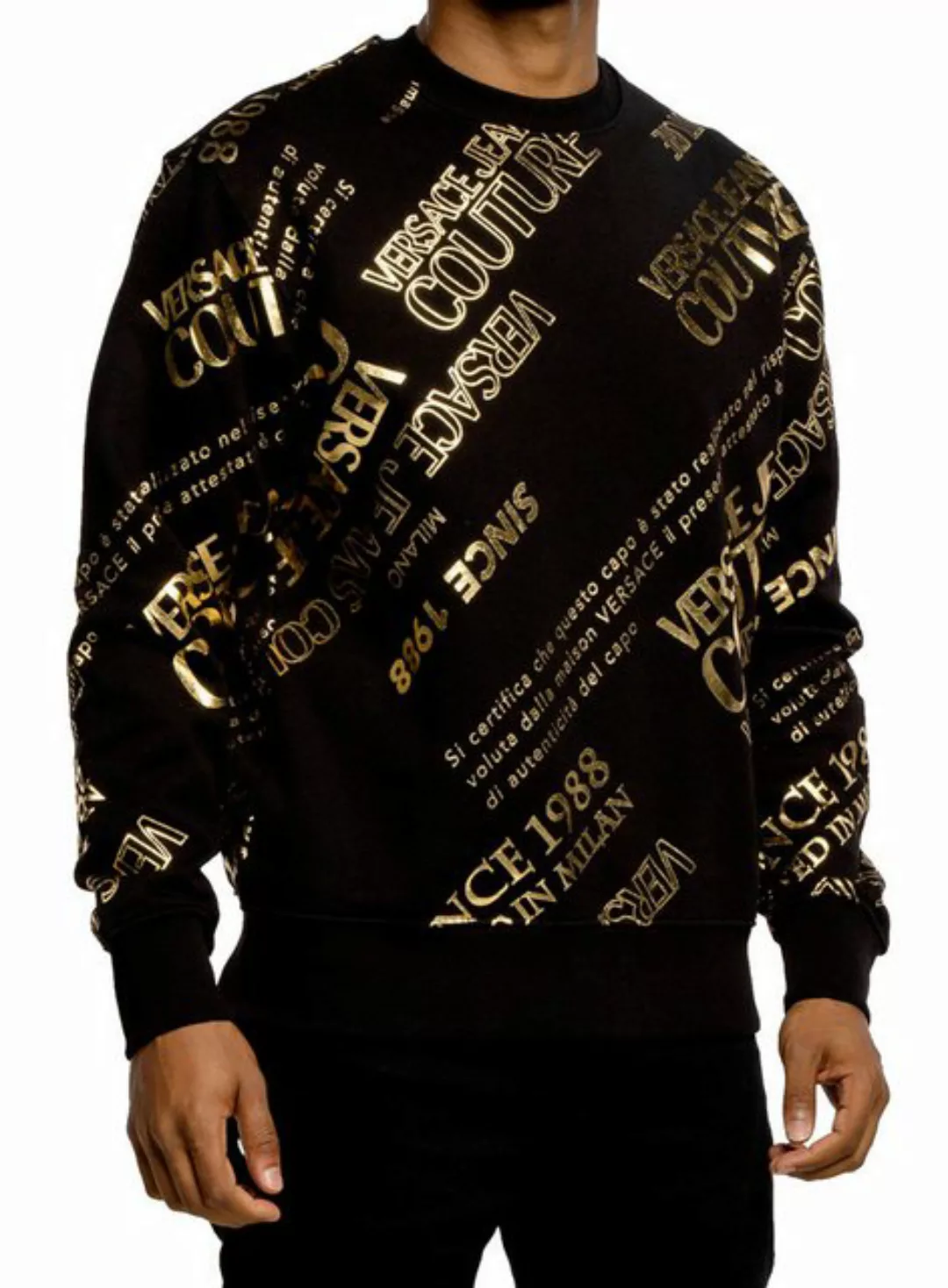 Versace Sweatshirt Jeans Couture Warranty Sweater Sweatshirt Pullover Pulli günstig online kaufen