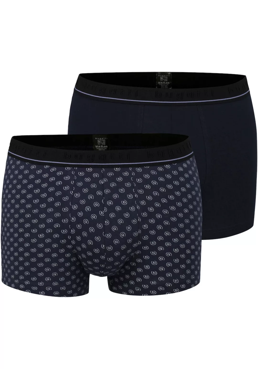 bugatti Boxershorts, (2er Pack), mit elastischem Bund für eine perfekte Pas günstig online kaufen