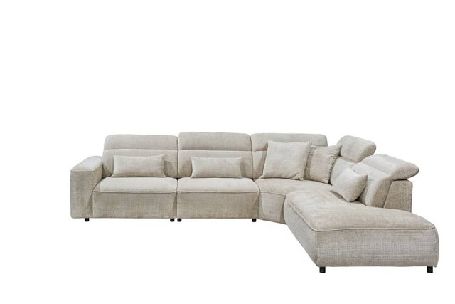 ED EXCITING DESIGN Ecksofa Mansfield, mit verstellbaren Kopflehnen günstig online kaufen