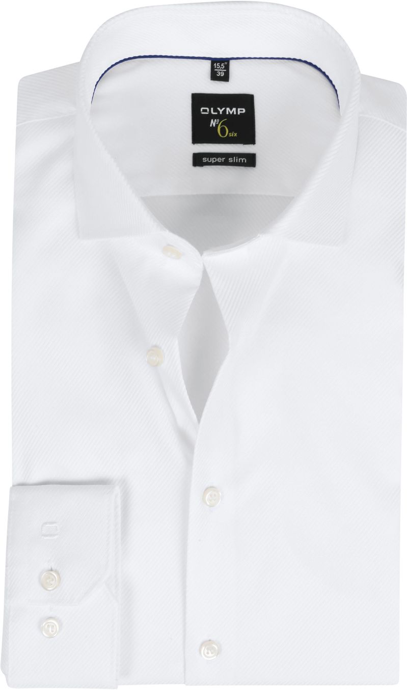 OLYMP No'6 six Hemd Skinny Fit Weiß - Größe 42 günstig online kaufen