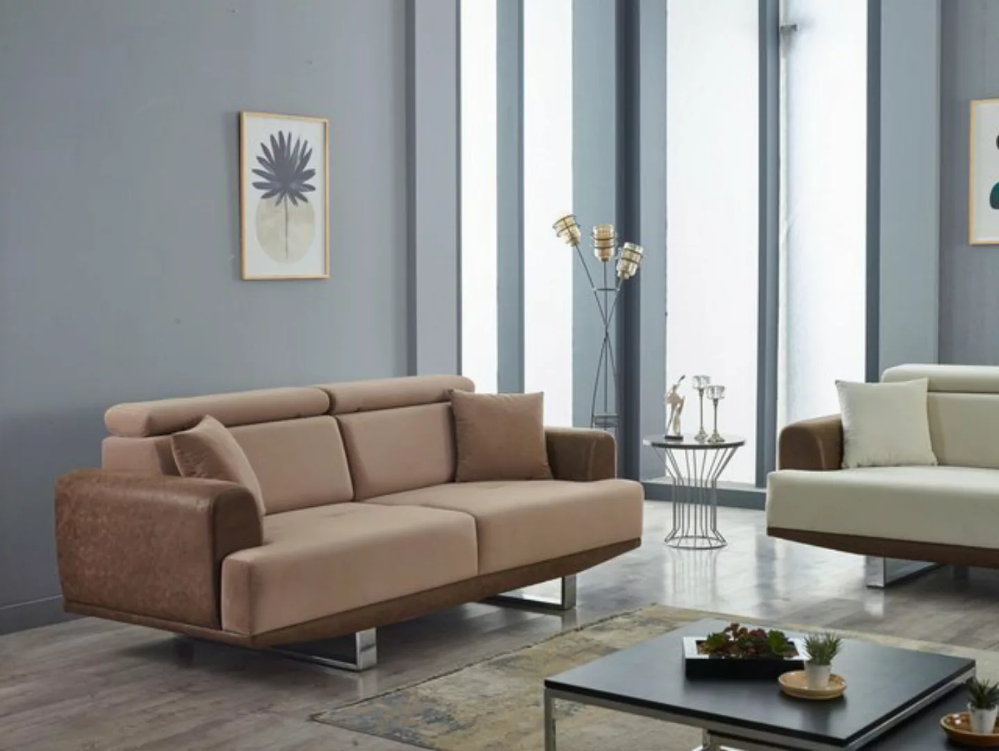 Villa Möbel Sofa Alessia, 1 Stk. 2-Sitzer, Hand Made Quality, pflegeleichte günstig online kaufen