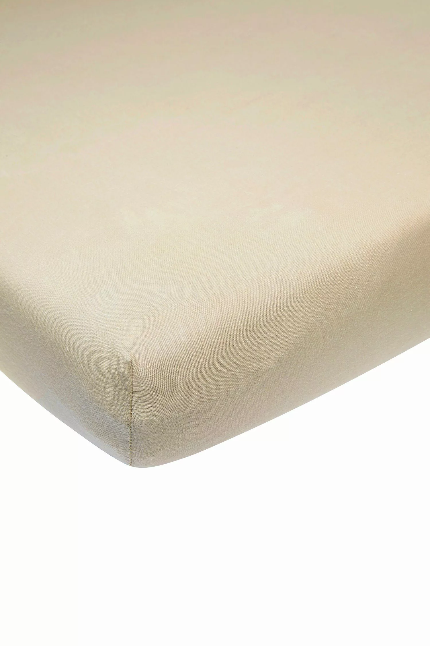 Meyco Home Spannbettlaken Uni Sand, Jersey, günstig online kaufen