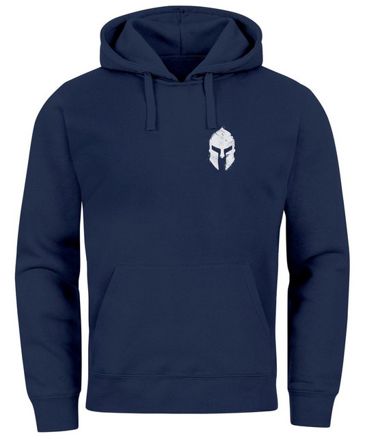 Neverless Hoodie Hoodie Herren Logo Print Sparta-Helm Spartaner Gladiator K günstig online kaufen