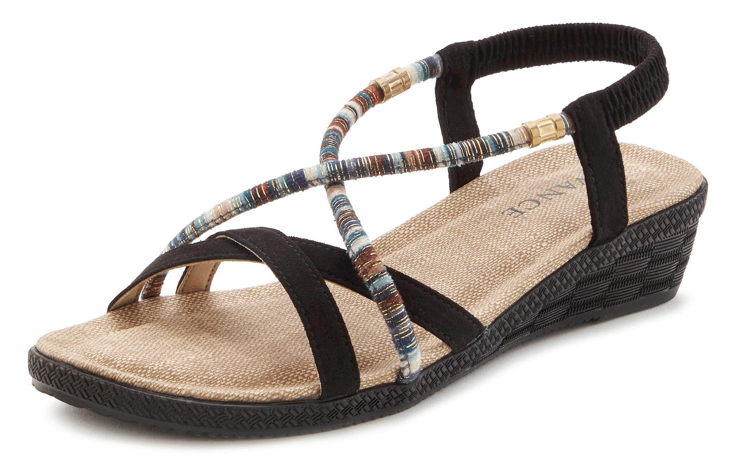 Vivance Sommerschuh Sandale mit dezenten Schmuckelementen, günstig online kaufen
