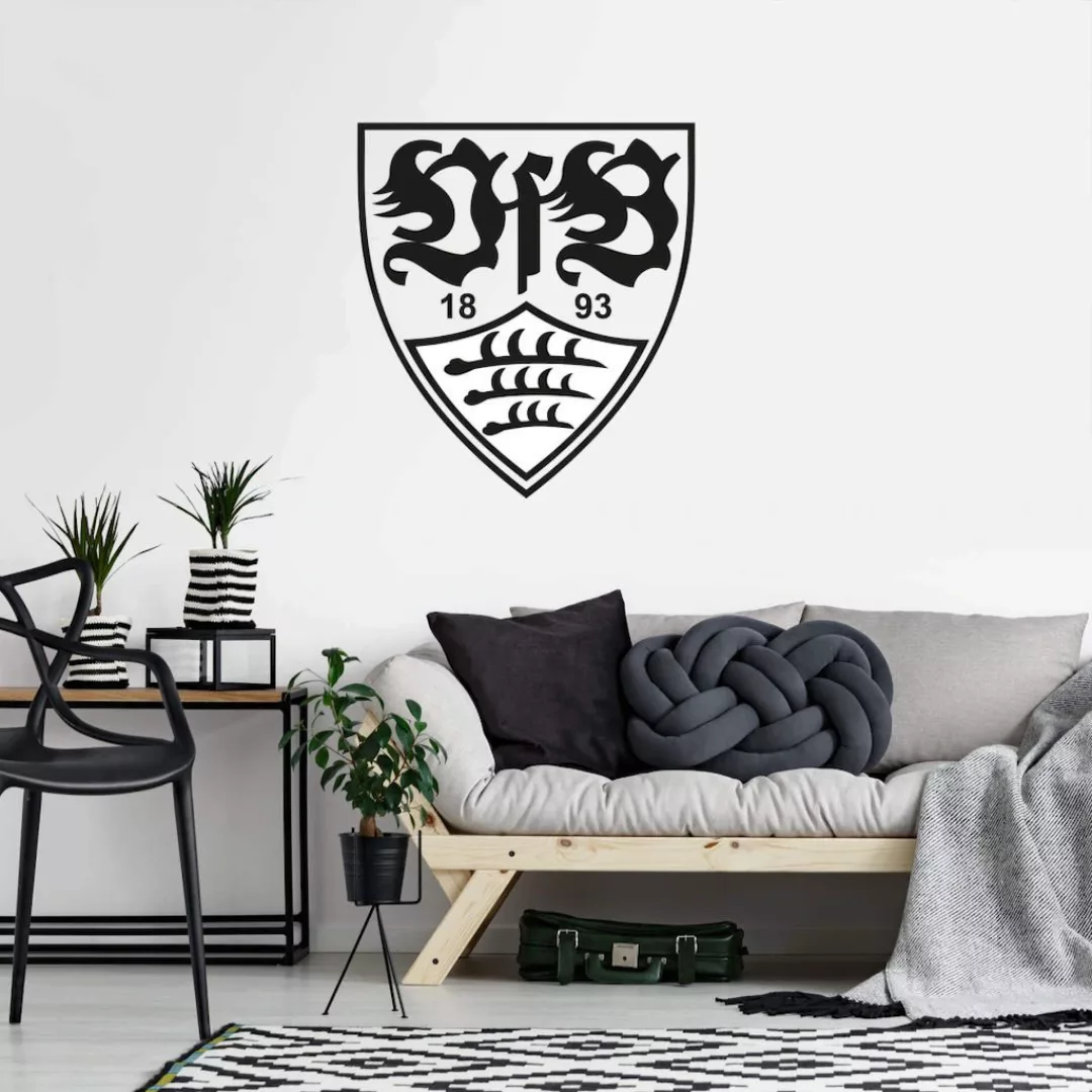 Wall-Art Wandtattoo "Fußball VfB Stuttgart Logo", (1 St.), selbstklebend, e günstig online kaufen