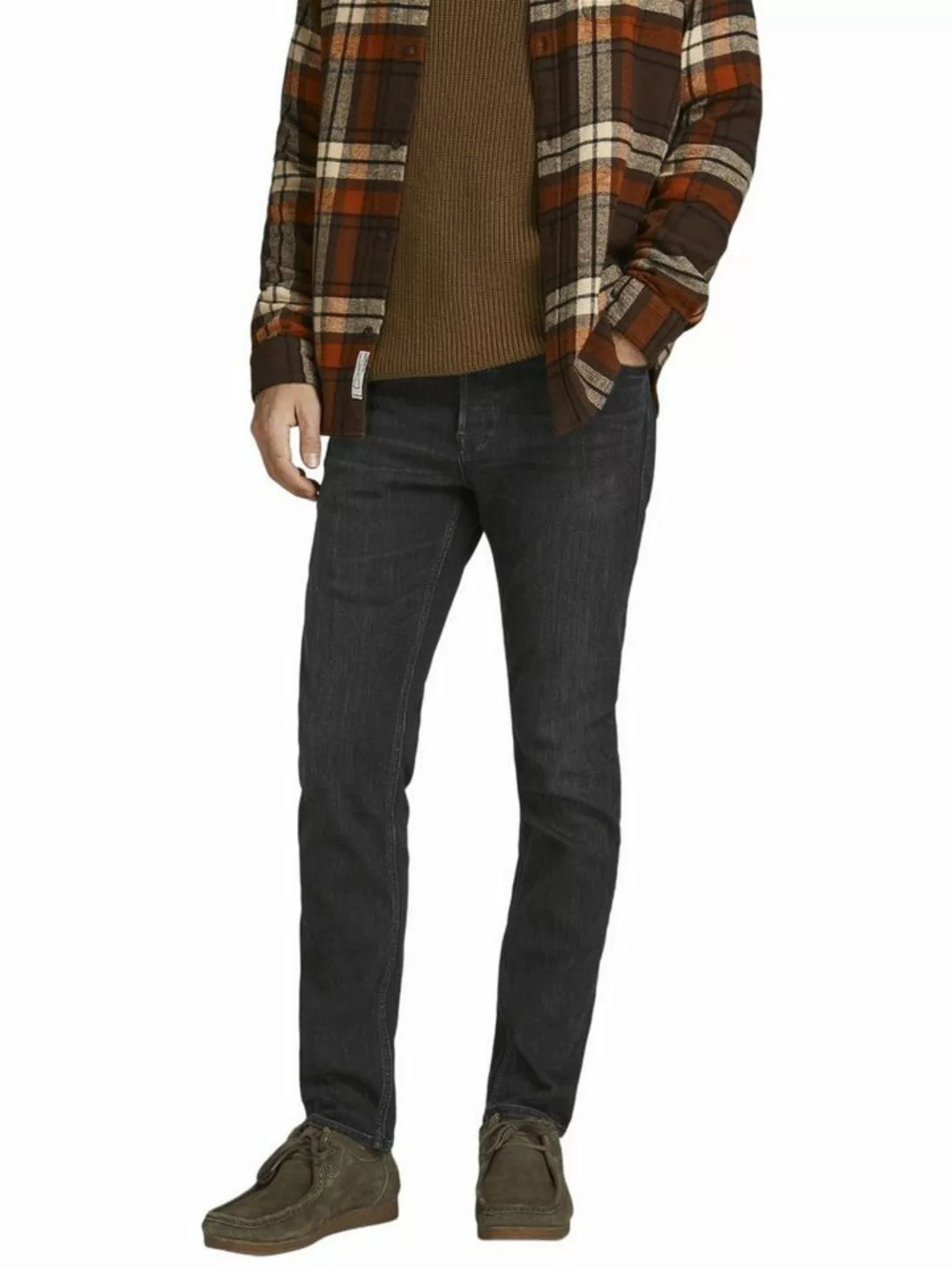 Jack & Jones Herren Jeans JJIMIKE JJORIGINAL AM 809 - Relaxed Fit - Schwarz günstig online kaufen