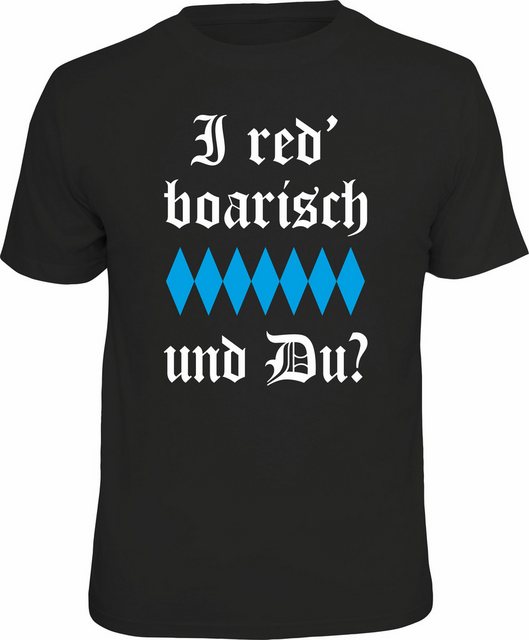 RAHMENLOS® T-Shirt für echte Bayern und Fans - I red boarisch, und Du? günstig online kaufen