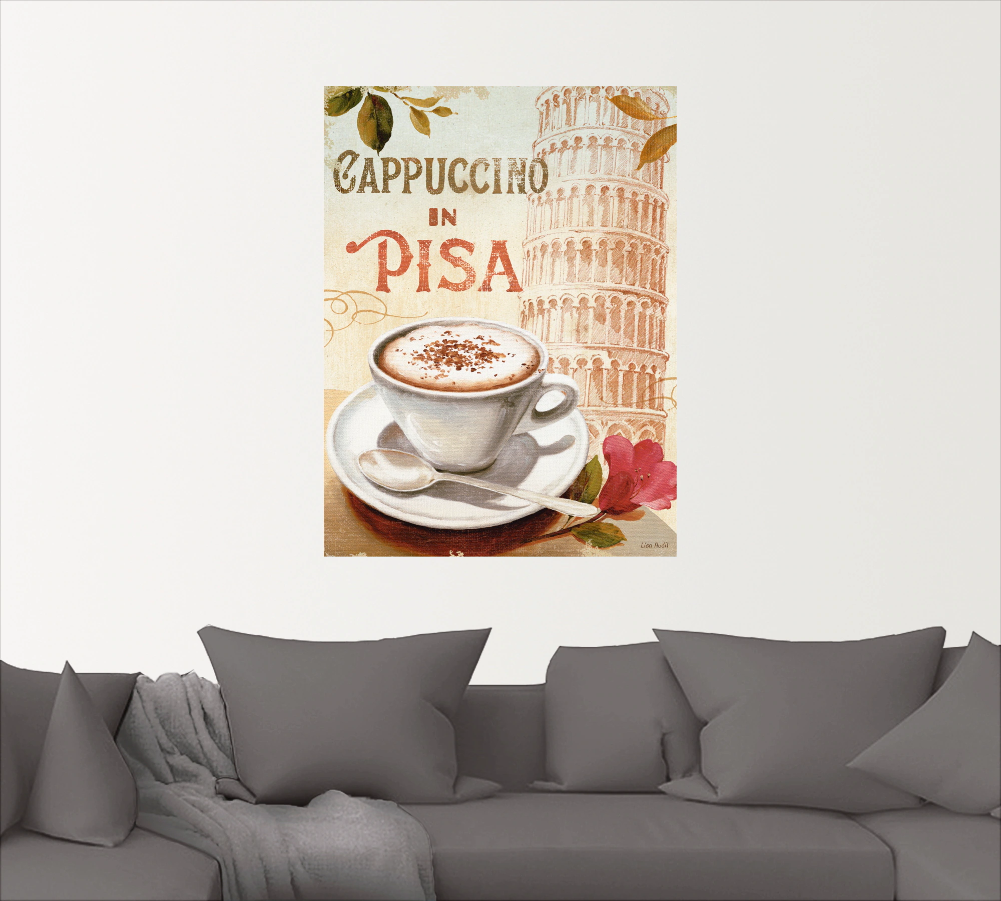 Artland Wandbild "Kaffee in Europa IV", Getränke, (1 St.), als Leinwandbild günstig online kaufen